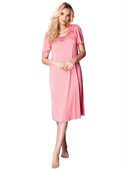 Shirt night women's with short sleeve, Mewa 4112