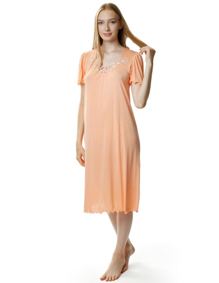 Shirt night women's with short sleeve, Mewa 4112