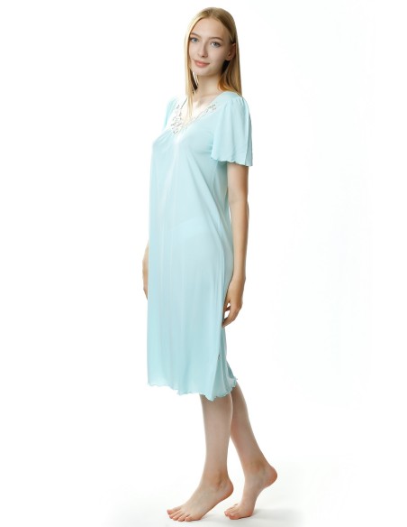 Shirt night women's with short sleeve, Mewa 4112