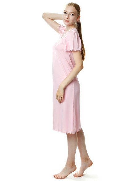 Shirt night women's with short sleeve, Mewa 4112