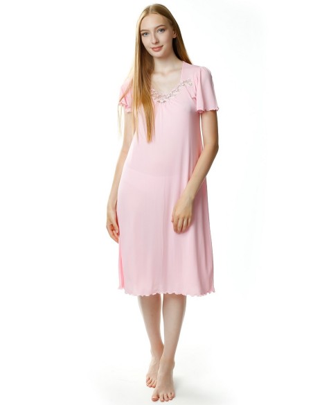 Shirt night women's with short sleeve, Mewa 4112