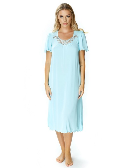 Shirt night women's with short sleeve, Mewa 4112
