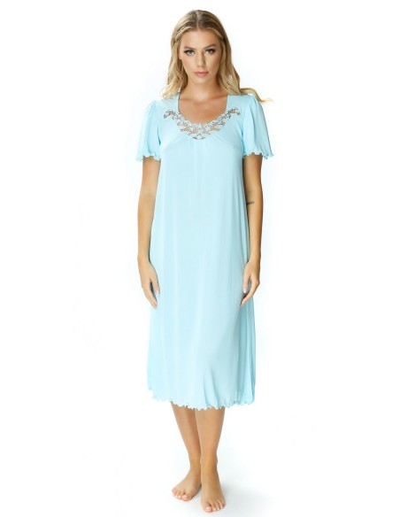 Shirt night women's with short sleeve, Mewa 4112