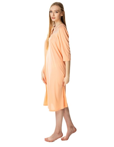 Shirt women's night with short sleeve, Mewa 4133