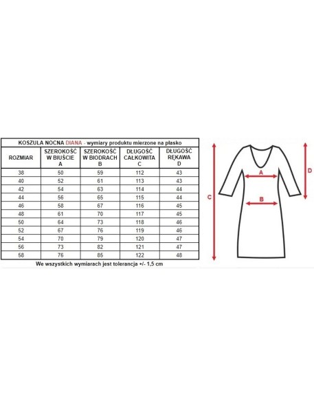 Shirt women's night with short sleeve, Mewa 4133