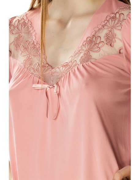 Shirt women's night with short sleeve, Mewa 4133