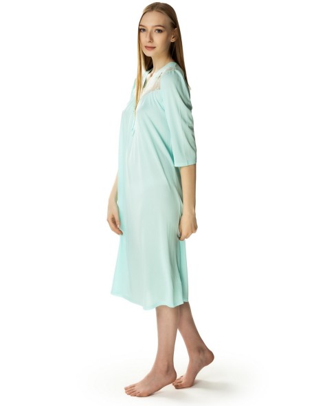 Shirt women's night with short sleeve, Mewa 4133