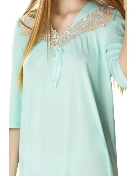 Shirt women's night with short sleeve, Mewa 4133