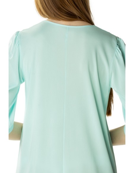 Shirt women's night with short sleeve, Mewa 4133