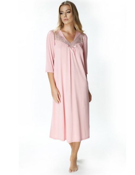 Koszula damska nocna z krótkim rękawem, Mewa 4133