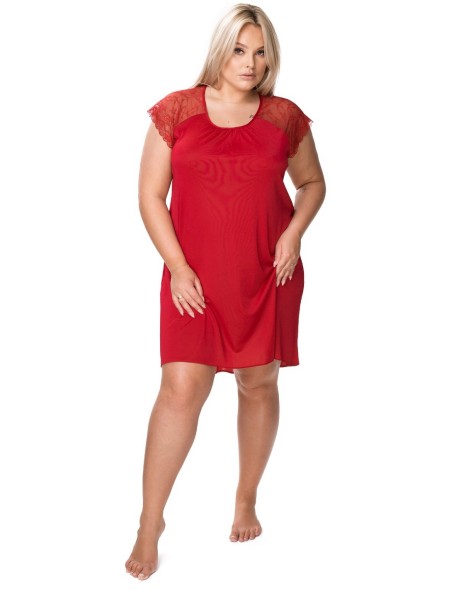 Koszula nocna krótki rękaw asymetryczna Mewa...