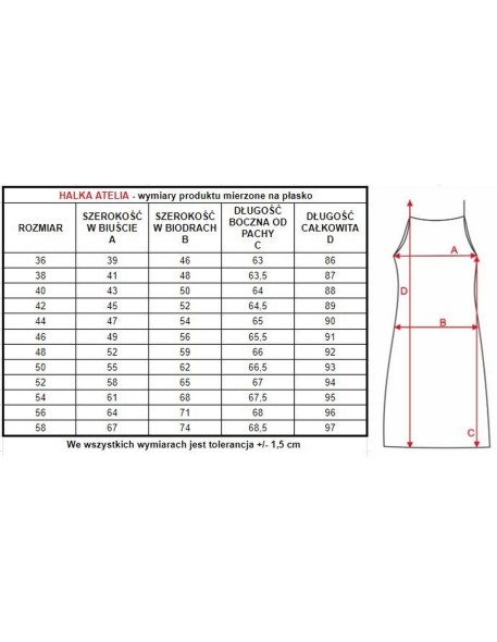 Atelia slip women's na thin straps short, Mewa...