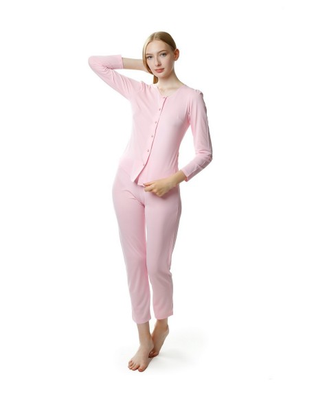 Pajamas women's long rozpinana Mewa Maria
