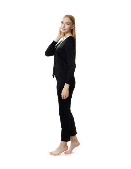 Pajamas women's long rozpinana Mewa Maria