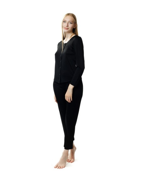 Pajamas women's long rozpinana Mewa Maria