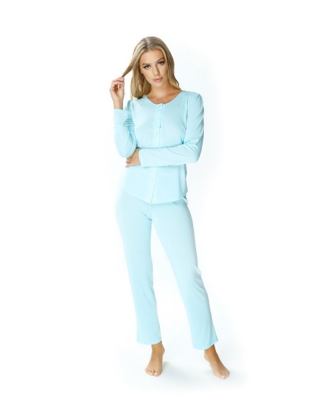 Pajamas women's long rozpinana Mewa Maria