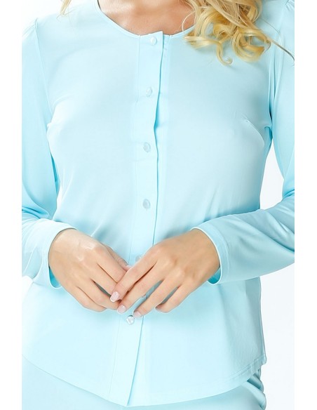 Pajamas women's long rozpinana Mewa Maria