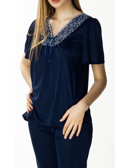 Dwuczęściowa pajamas women's short sleeve Mewa Xenia