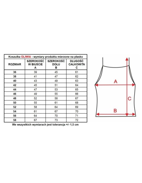 Undershirt camisole ladies' Mewa Oliwia