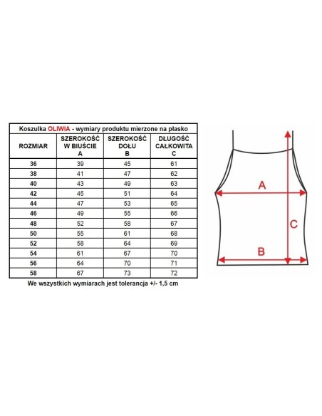 Undershirt camisole ladies' Mewa Oliwia