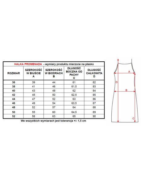 Halka damska jedwab wiskozowy Mewa Promenada 