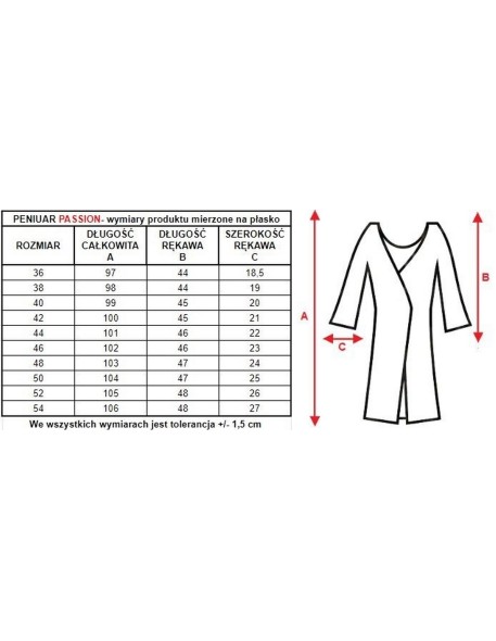 Cienki szlafrok damski Mewa Passion 