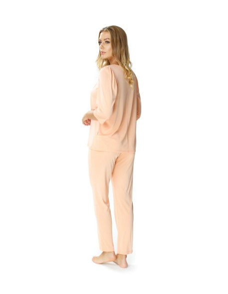 Pajamas with wiskozy women's 3/4 sleeve Mewa...
