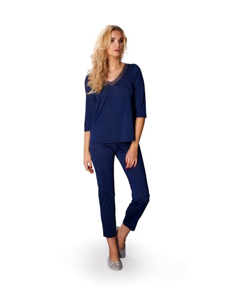 Pajamas with wiskozy women's 3/4 sleeve Mewa...