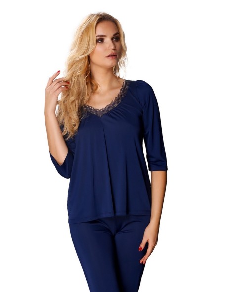 Pajamas with wiskozy women's 3/4 sleeve Mewa...