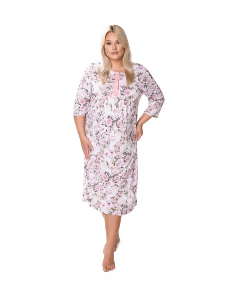 Koszula nocna z wiskozy plus size Mewa Pola 
