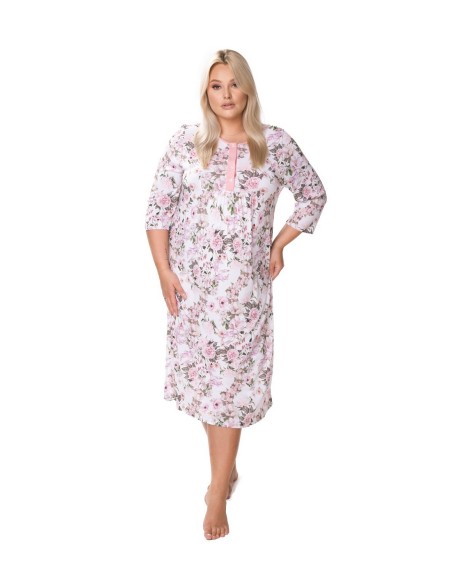 Koszula nocna z wiskozy plus size Mewa Pola 