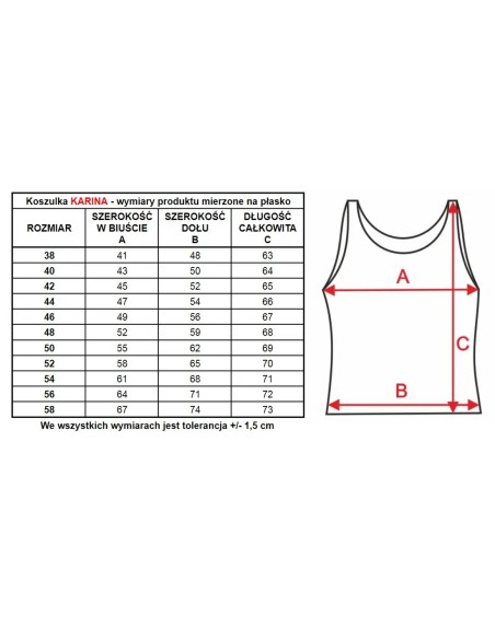 Sleeveless ladies' Mewa Karina