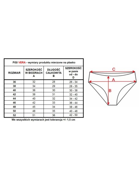 Briefs women's high stan koronka Mewa Vera