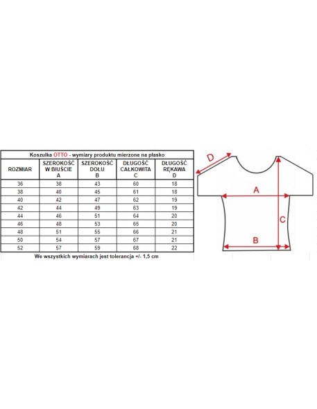 Blouse women's with short sleeve Mewa Otto