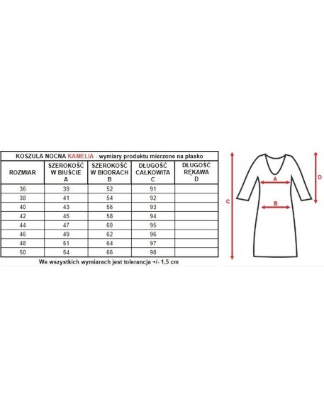 T-shirt night camisole pink Mewa Kamelia