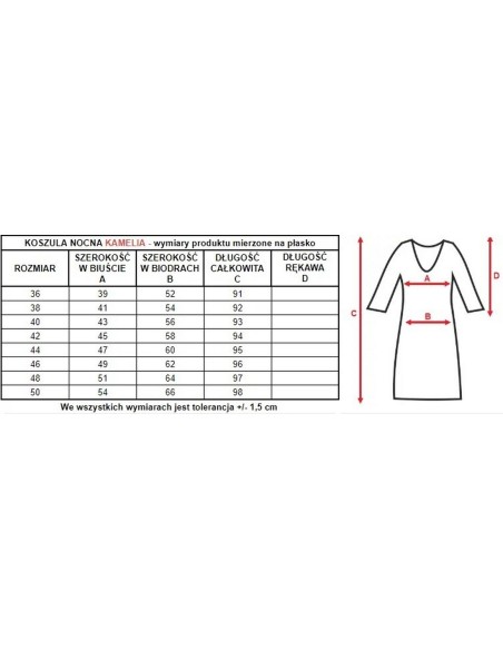 T-shirt night camisole pink Mewa Kamelia