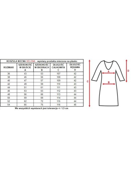 Koszula nocna bawełniana Mewa Helena 