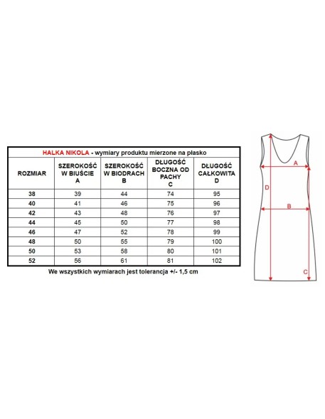 Slip women's under dress Mewa Nikola 6407