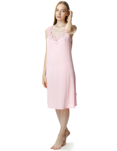 Koszula nocna damska na ramiączkach długa, Mewa...