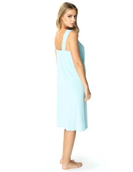 Koszula nocna damska na ramiączkach długa, Mewa...