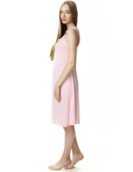 Koszula nocna damska na ramiączkach długa, Mewa 4114