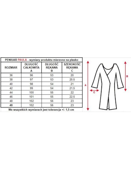 Summer bathrobe ladies' long sleeves Mewa Paula