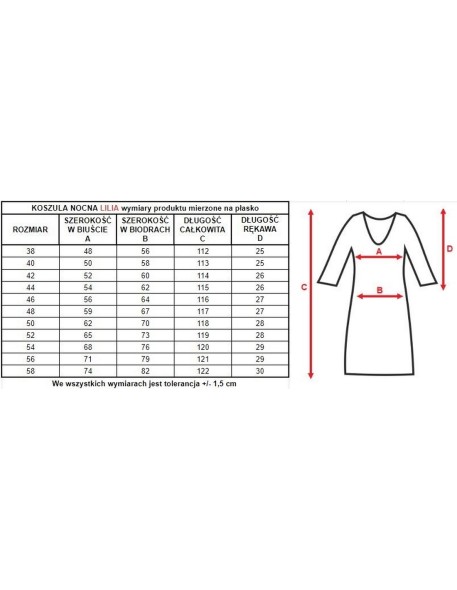 Women's shirt night with wiskozy Mewa Lilia