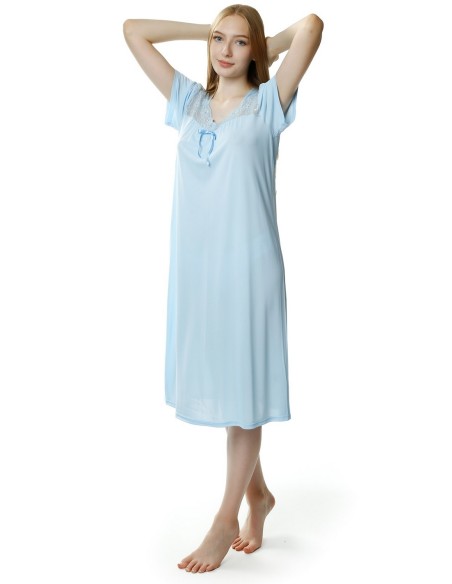 Shirt night jedwab wiskozowy Mewa Berenika