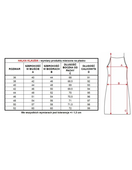 Wiskozowa halka damska Mewa Klaudia 