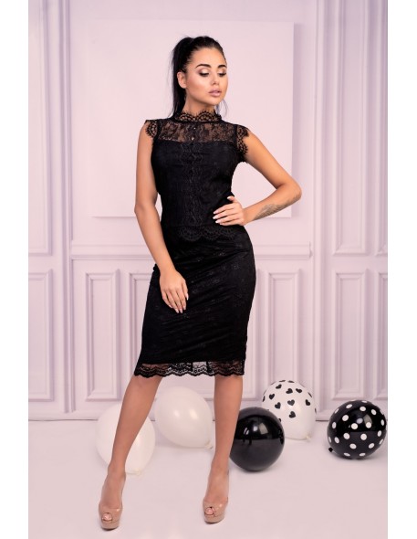 Nomades set ladies' blouse and skirt black,...