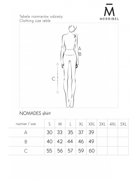 Nomades set ladies' blouse and skirt black,...