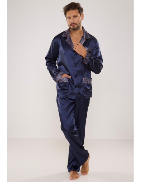 Pajamas men's satin, De Lafense 939