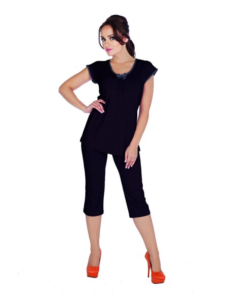 Visa pajamas women's short sleeve and trousers, De Lafense 884