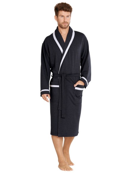 Bruno bathrobe male with collar m-2xl, De Lafense 564